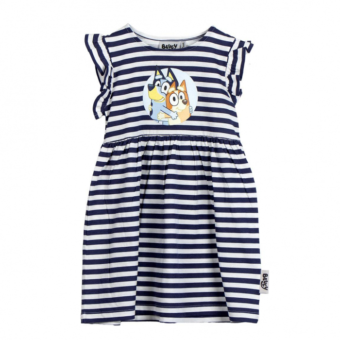 Rochie bumbac maneca scurta Bluey si Bingo [1]
