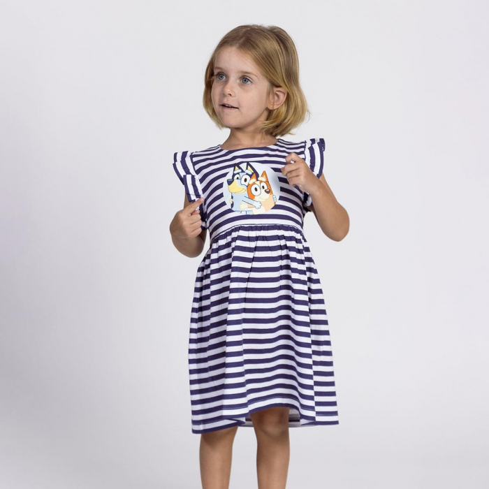 Rochie bumbac maneca scurta Bluey si Bingo [4]