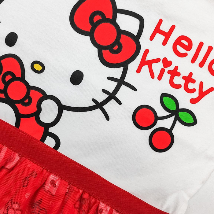 Rochie bumbac maneca scurta Hello Kitty [5]