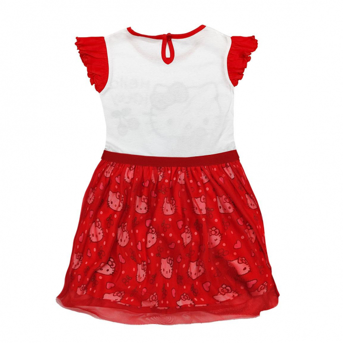 Rochie bumbac maneca scurta Hello Kitty [4]