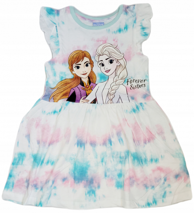 Rochie bumbac maneca scurta Frozen Disney [1]