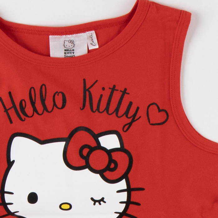 Rochie de vara din bumbac fara maneca, Hello Kitty [3]