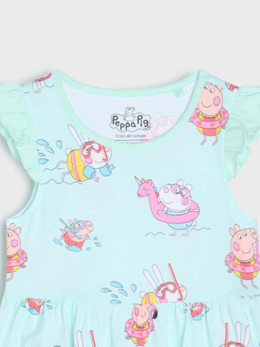 Rochie din bumbac cu model Peppa Pig [10]