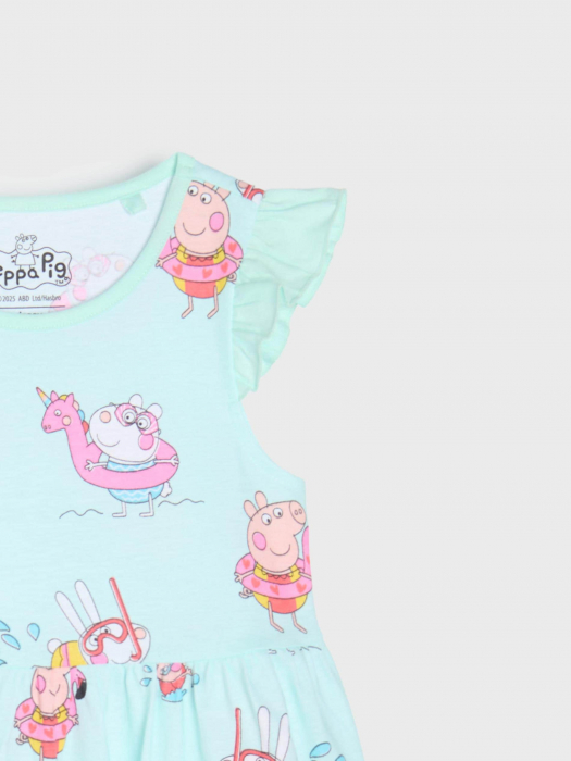 Rochie din bumbac cu model Peppa Pig [9]