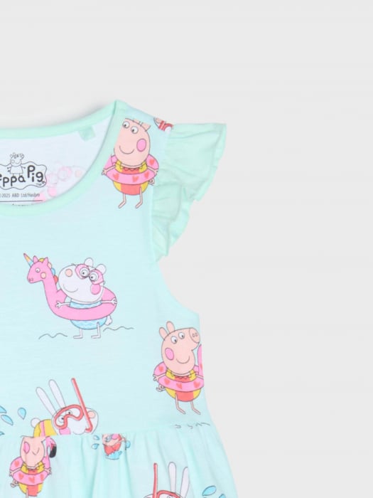 Rochie din bumbac cu model Peppa Pig [5]