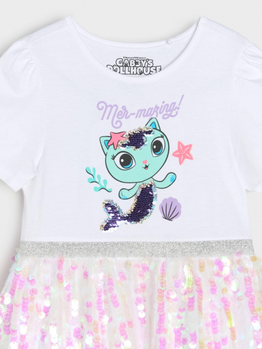 Rochie din bumbac cu paiete Gabby's Dollhouse [3]