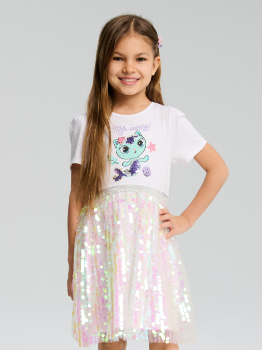 Rochie din bumbac cu paiete Gabby's Dollhouse [11]