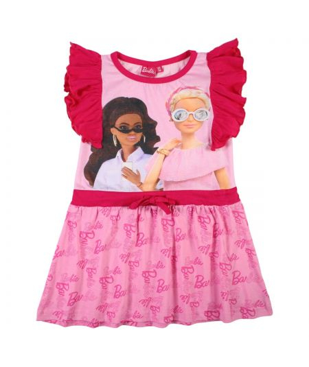 Rochie din bumbac cu volane, Barbie [2]