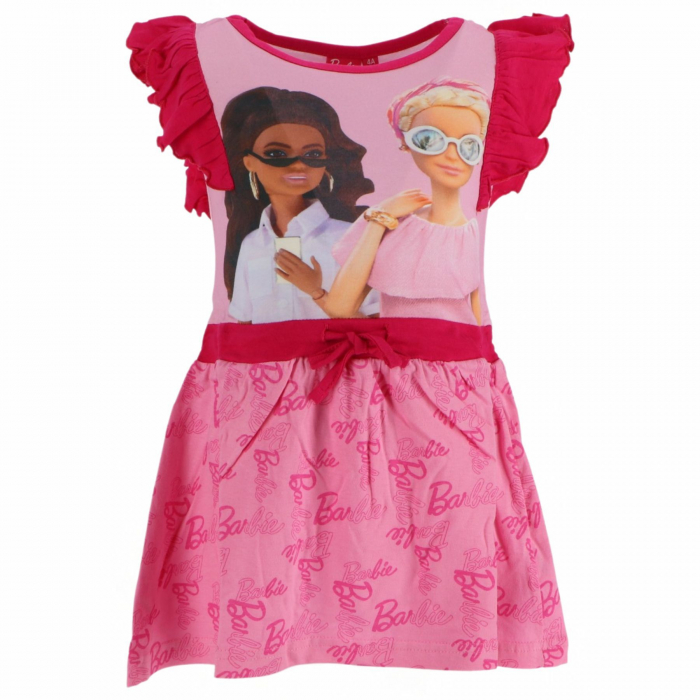 Rochie din bumbac cu volane, Barbie [1]
