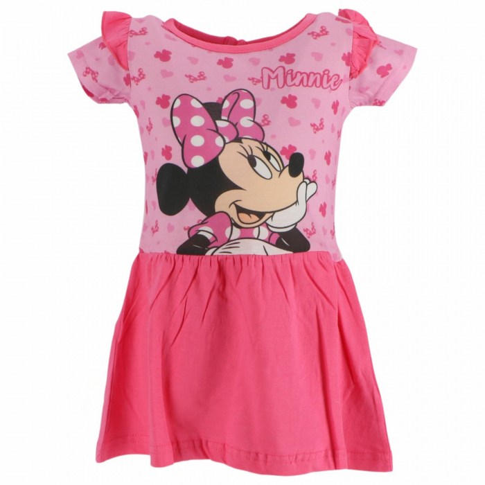 Rochie din bumbac cu volane, Minnie Mouse Disney [1]