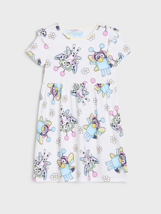 Rochie din bumbac de vara cu Bluey [1]