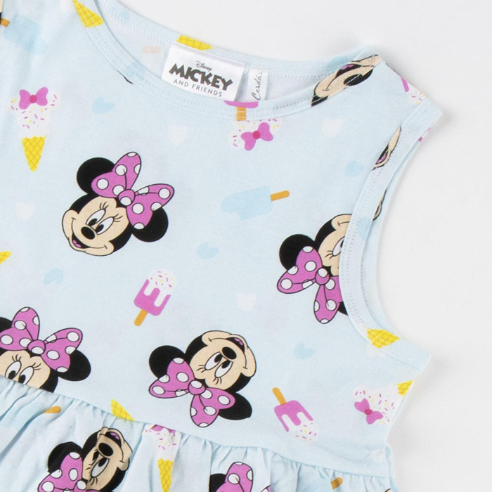 Rochie din bumbac fara maneca, Minnie Mouse [5]