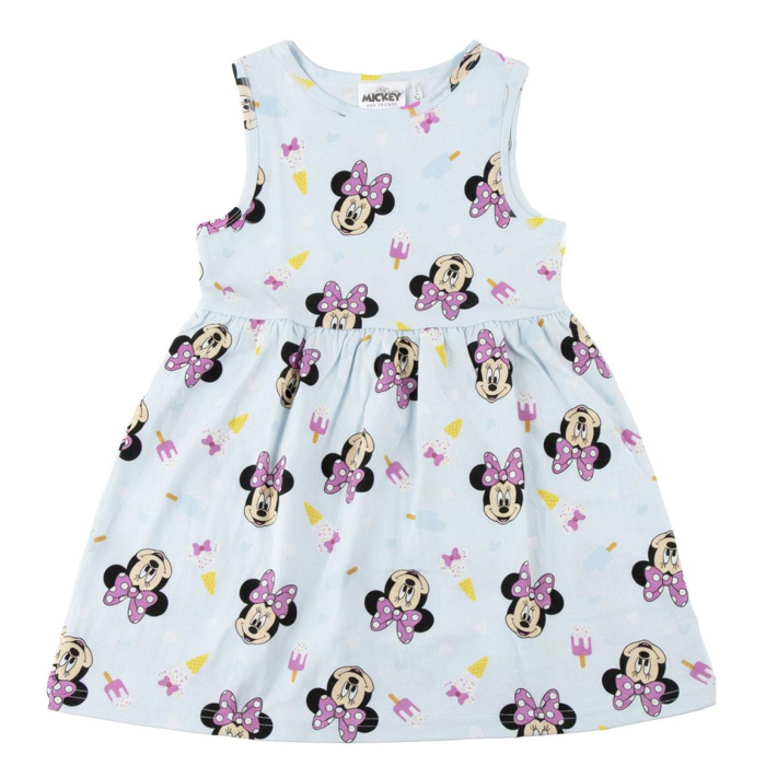 Rochie din bumbac fara maneca, Minnie Mouse [3]