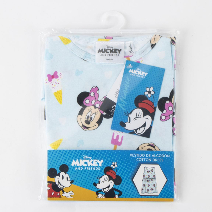 Rochie din bumbac fara maneca, Minnie Mouse [6]