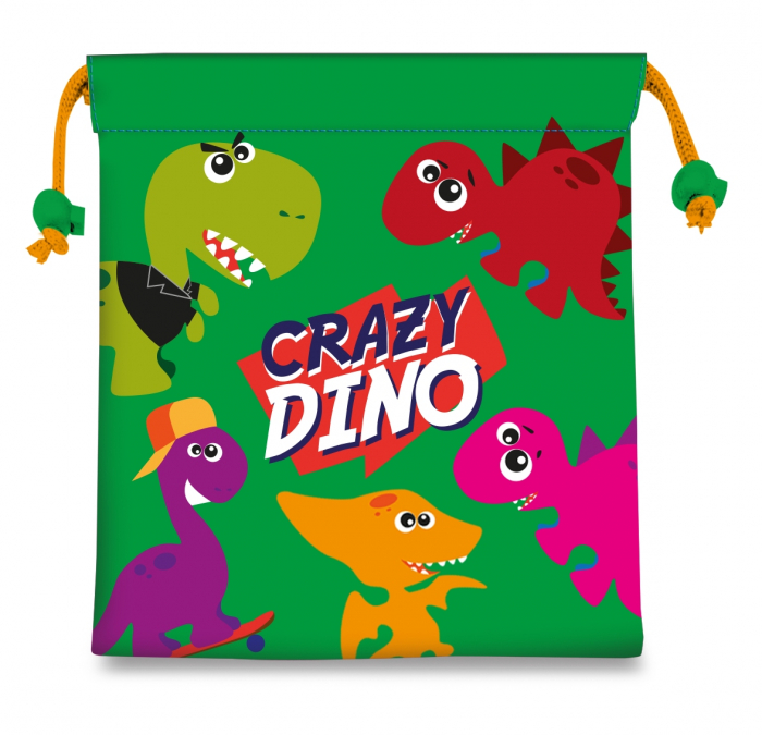 Sac pentru pranz, Crazy Dino, 22x24 cm [1]