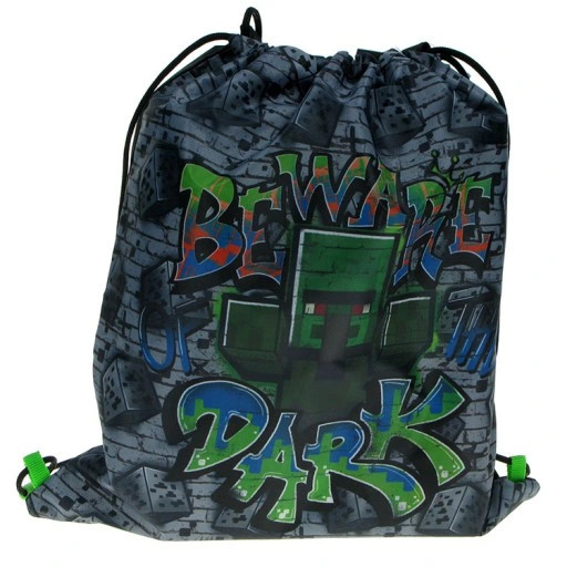 Sac sport Minecraft Beware the Dark, 37x32 cm [2]