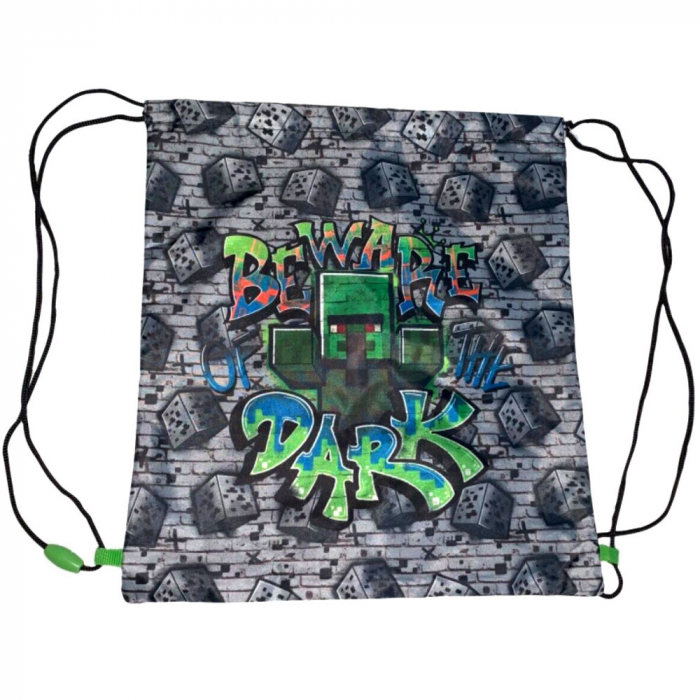 Sac sport Minecraft Beware the Dark, 37x32 cm [1]