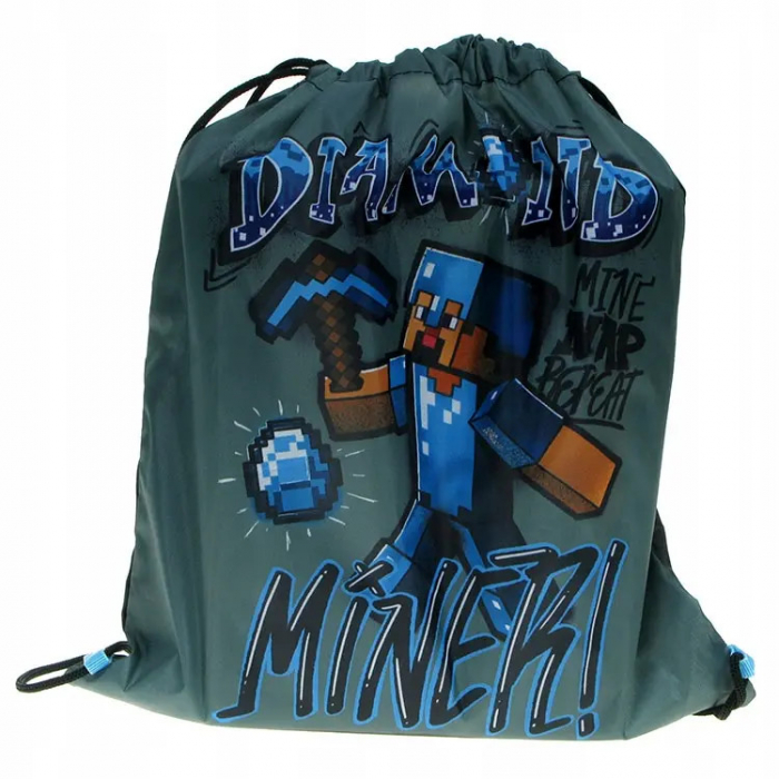 Sac sport Minecraft Diamond Miner, 37x32 cm [2]