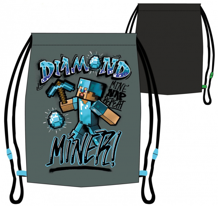 Sac sport Minecraft Diamond Miner, 37x32 cm [3]