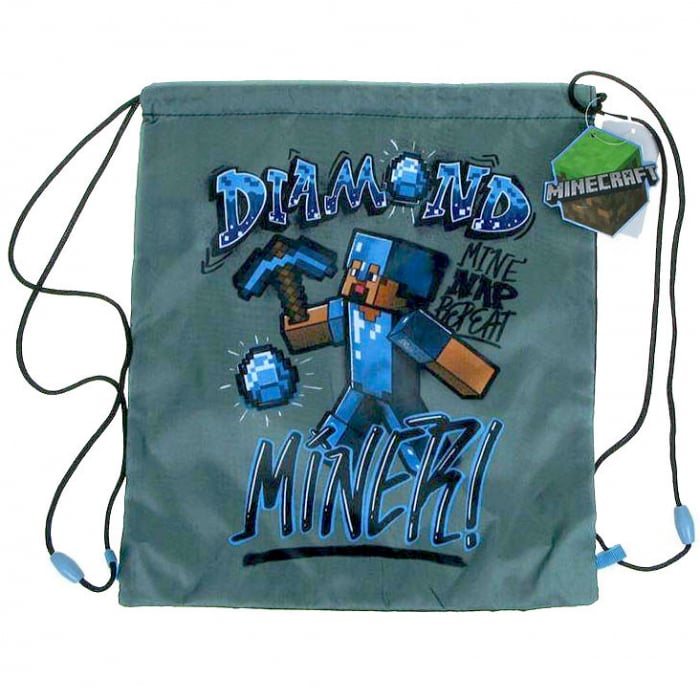 Sac sport Minecraft Diamond Miner, 37x32 cm [1]