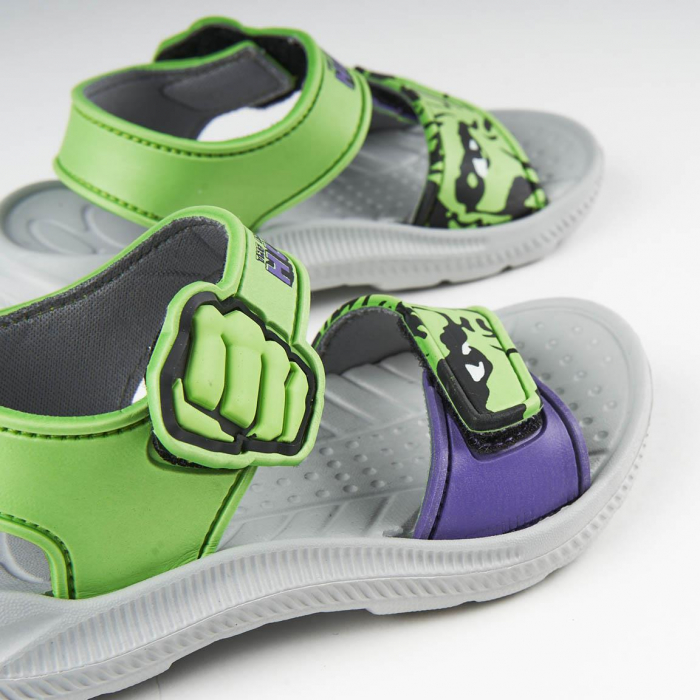 Sandale plaja cu talpa EVA Avengers Hulk [4]