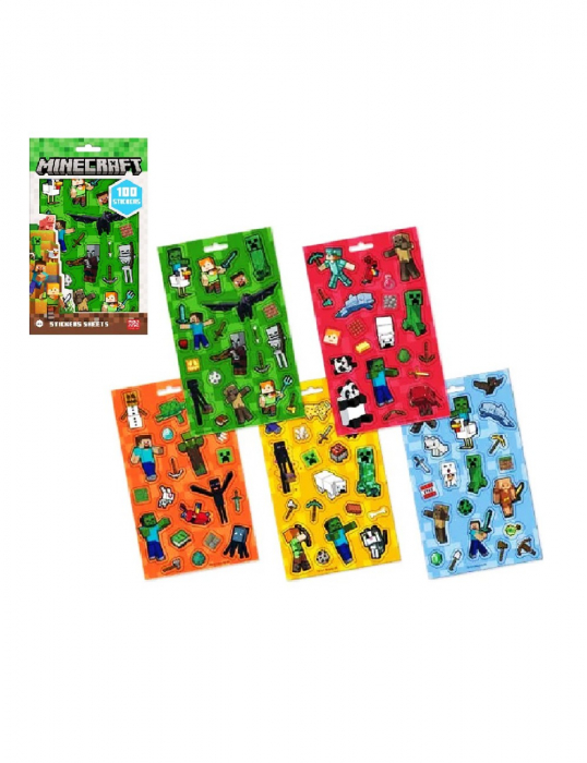 Set 100 stickere Minecraft [4]