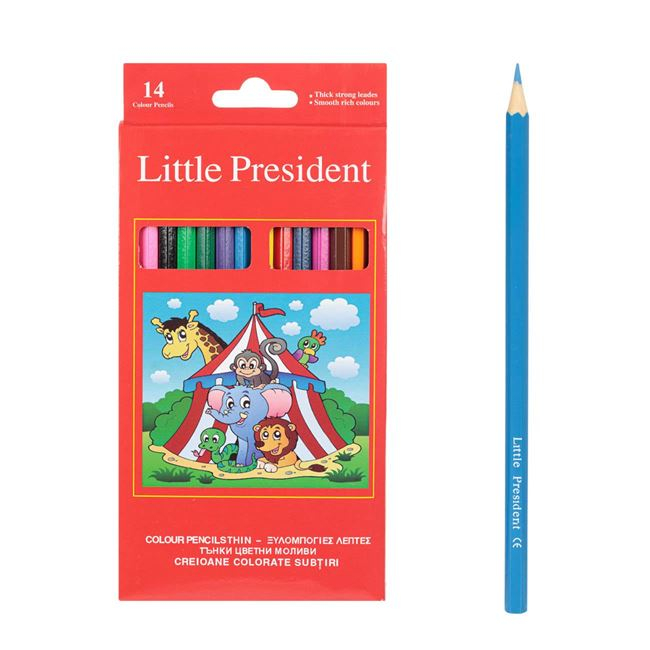 Set 14 creioane colorate Little President [2]