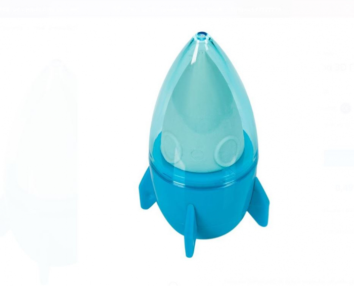 Guma de sters cu ascutitoare 3D Racheta 3x7 cm [3]