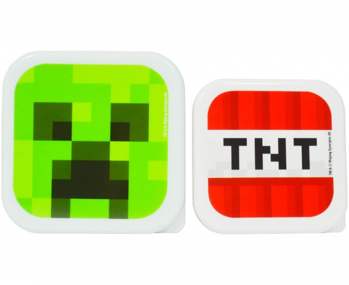 Set 2 cutii snacks cu capac Minecraft [3]
