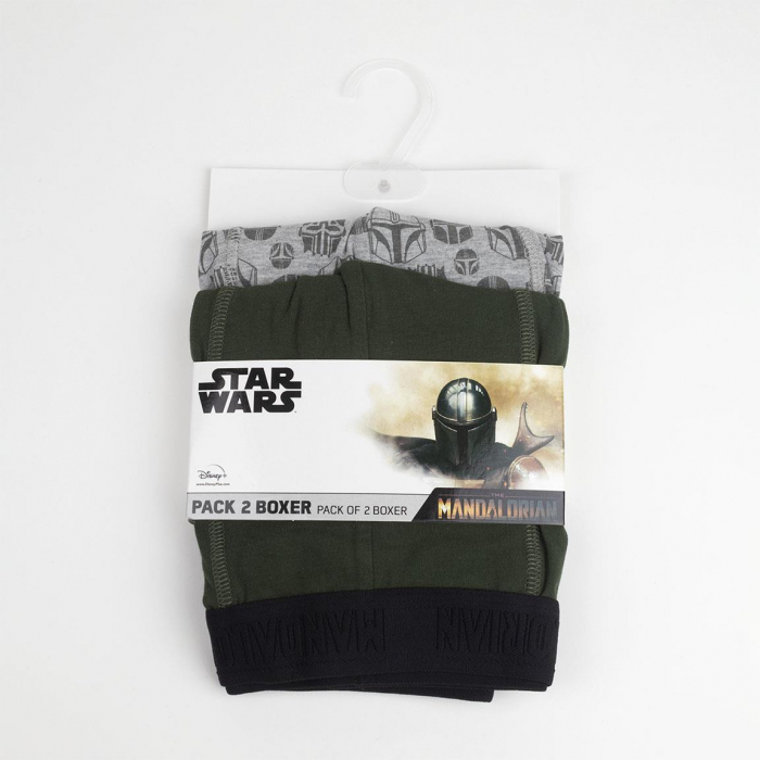 Set 2 perechi chiloti boxeri pentru adulti, Mandalorian [6]