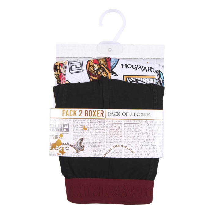 Set 2 perechi chiloti boxeri pentru adulti, Harry Potter [6]