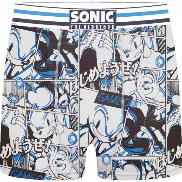 Set 2 perechi chiloti boxeri pentru adulti, Sonic [2]