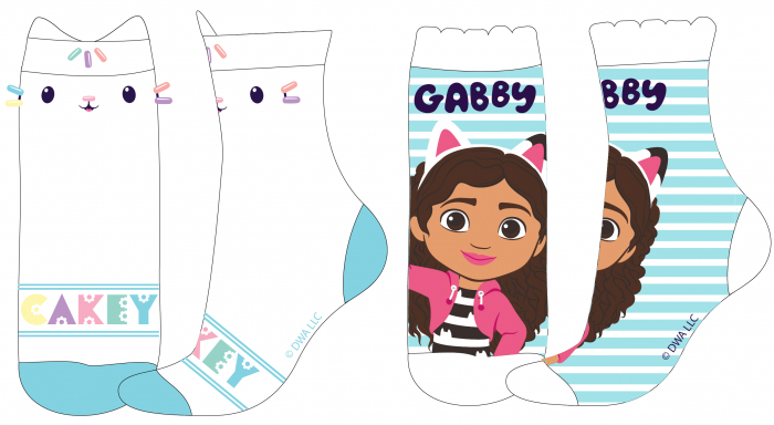 Set 2 perechi sosete Gabby's Dollhouse Cakey [1]