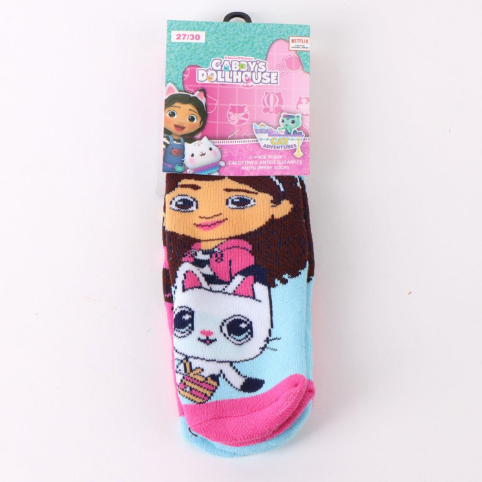 Set 2 perechi sosete groase antiderapante Gabby's Dollhouse [6]