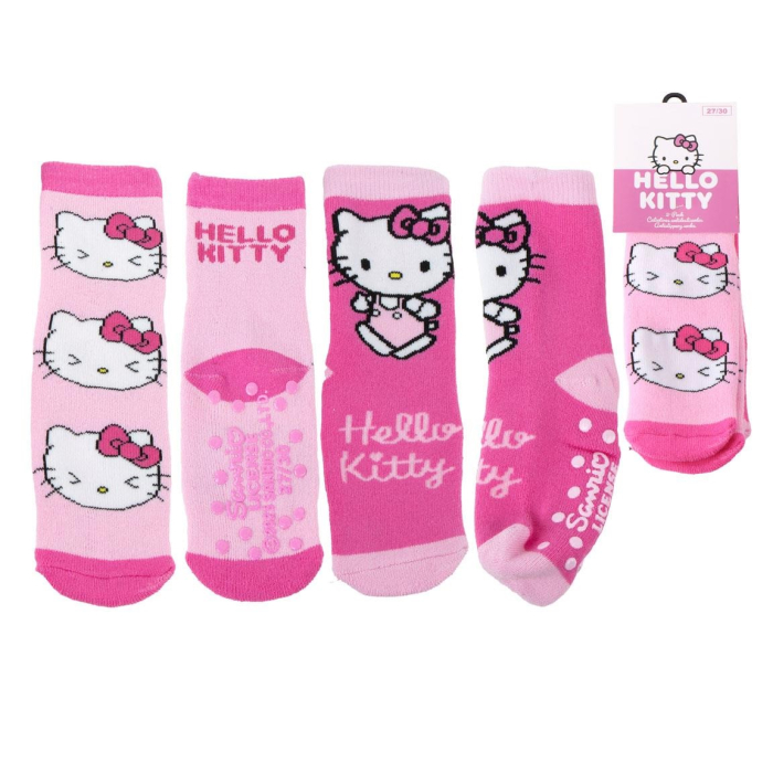 Set 2 perechi sosete groase antiderapante Hello Kitty [1]