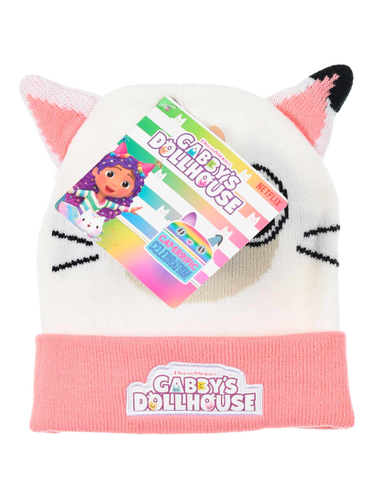 Set 2 piese iarna, caciula cu urechi si manusi Gabby's Dollhouse [5]