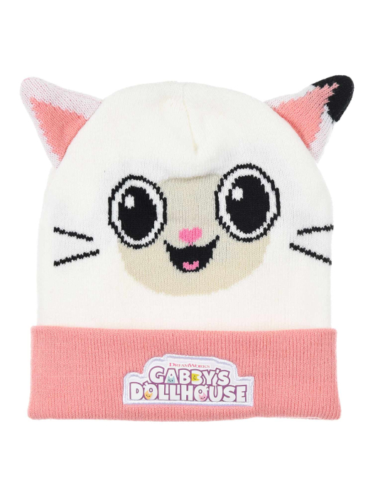 Set 2 piese iarna, caciula cu urechi si manusi Gabby's Dollhouse [3]