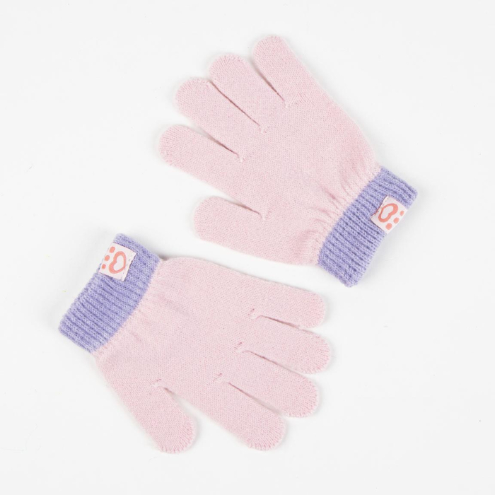 Set 2 piese pentru iarna din acril, caciula si manusi Gabby's Dollhouse [3]