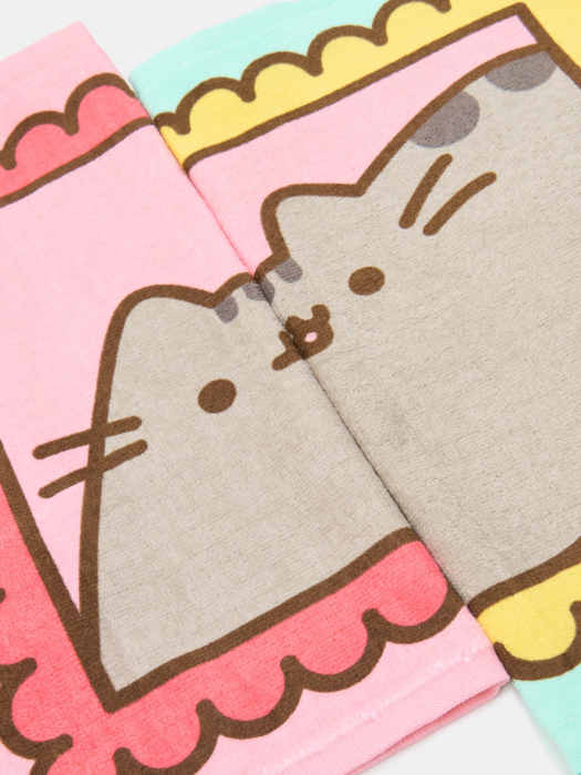 Set 2 prosoape din bumbac Pusheen 40x40 cm [2]