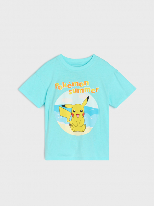 Set 2 tricouri cu maneca scurta, din bumbac Pokemon Summer [2]