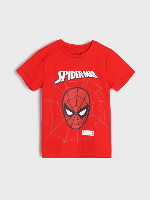 Set 2 tricouri cu maneca scurta, din bumbac Spiderman [2]
