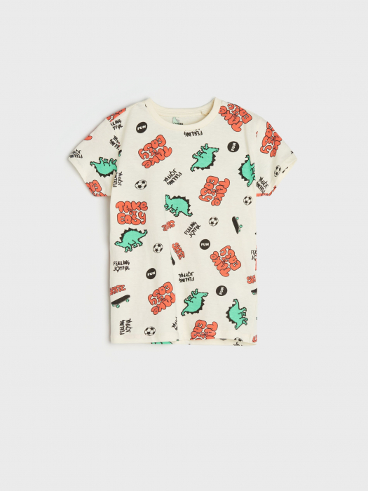 Tricouri din bumbac cu maneca scurta Dino Fun [1]