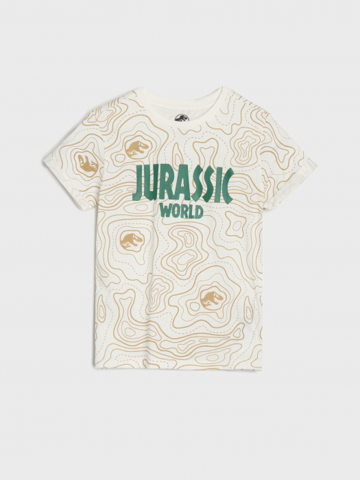 Set 2 tricouri din bumbac cu maneca scurta Jurassic World [3]