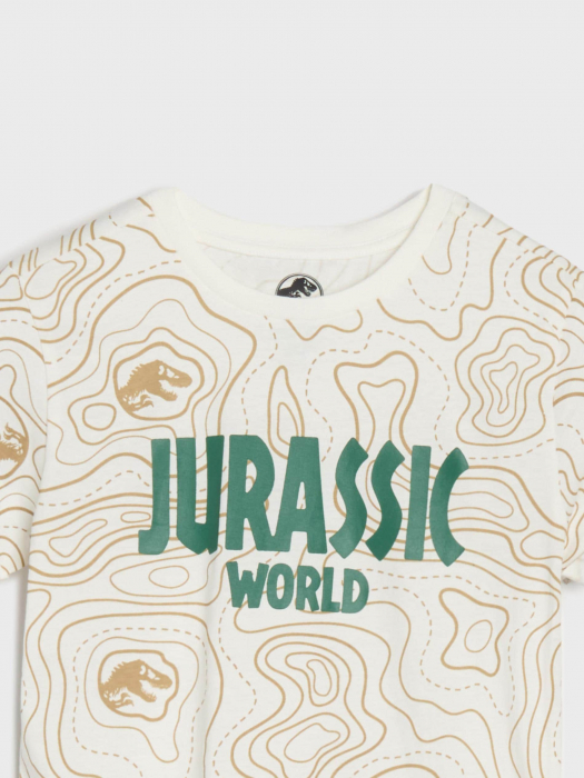Set 2 tricouri din bumbac cu maneca scurta Jurassic World [10]