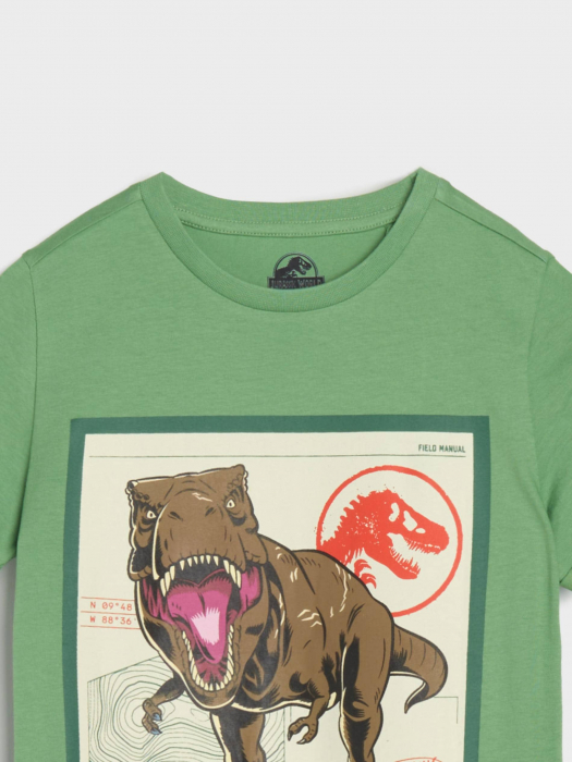 Set 2 tricouri din bumbac cu maneca scurta Jurassic World [5]