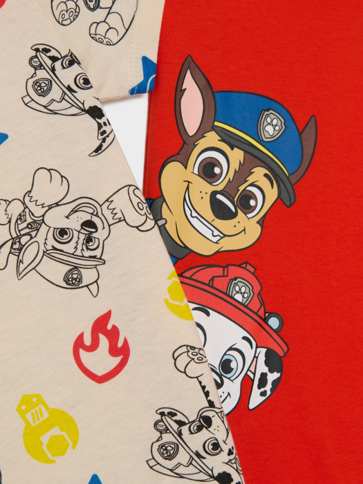 Set 2 tricouri din bumbac cu maneca scurta Paw Patrol [2]