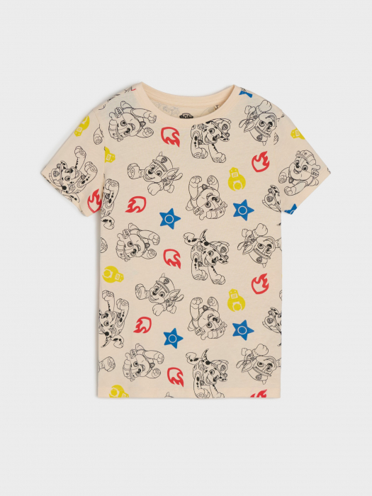 Set 2 tricouri din bumbac cu maneca scurta Paw Patrol [4]