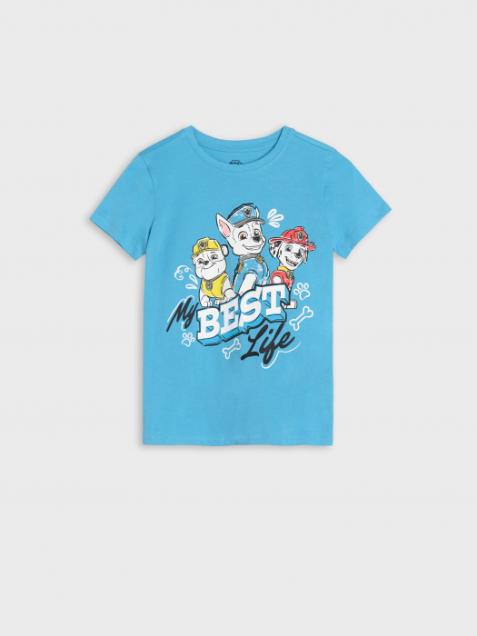 Set 2 tricouri din bumbac cu maneca scurta Paw Patrol Best Life [2]