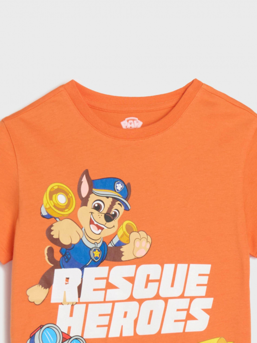 Set 2 tricouri din bumbac cu maneca scurta Paw Patrol Rescue Heroes [5]