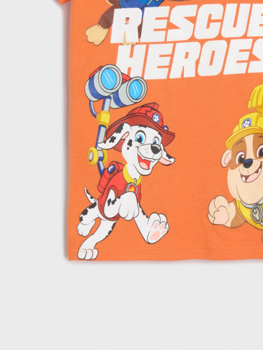 Set 2 tricouri din bumbac cu maneca scurta Paw Patrol Rescue Heroes [14]